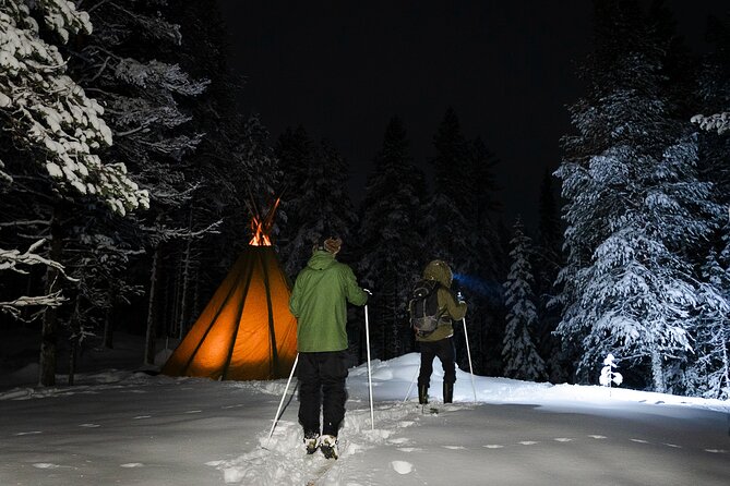 Evening Ski Trek to the Wilderness - Extra Small group - Stop 1: Perunkajärvi Night Ski Through Forest and Frozen Swamps