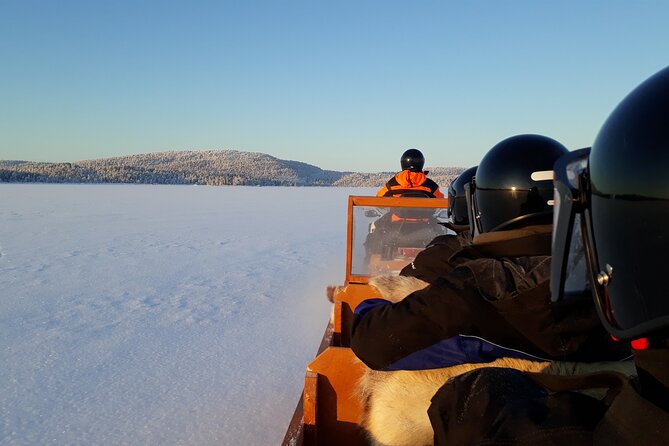 From Ivalo: Ice Fishing Safari to Lake Inari, reindeers & lunch - Getting from central Ivalo to the frozen lake