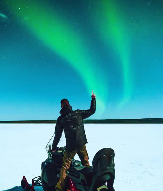 From Rovaniemi: Searching Aurora with Snowmobile - Why snowmobile Aurora hunting beats waiting around town