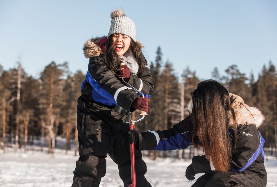 From Rovaniemi: Snowshoeing and Ice Fishing Tour - Snowshoes Through Deep Snow: How the Trek Works
