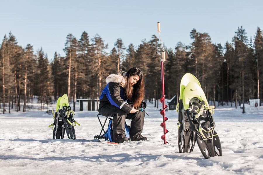 From Rovaniemi: Snowshoeing and Ice Fishing Tour - Campfire Snack and Getting Back to Comfort