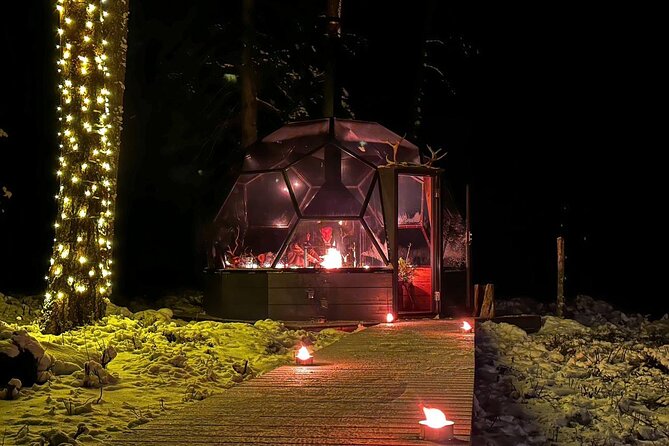 Glass Igloo Campfire Dinner under Northern Lights - Tips to make the night more comfortable and more fun