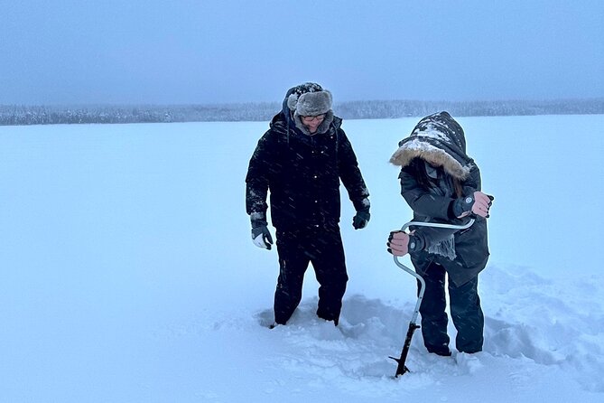 Ice Fishing in Rovaniemi - Meeting at Korkalonkatu 13: Pickup, Timing, and Getting Set