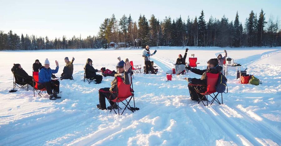 Ice fishing program in Lapland - How Long It Takes and How the Timing Works
