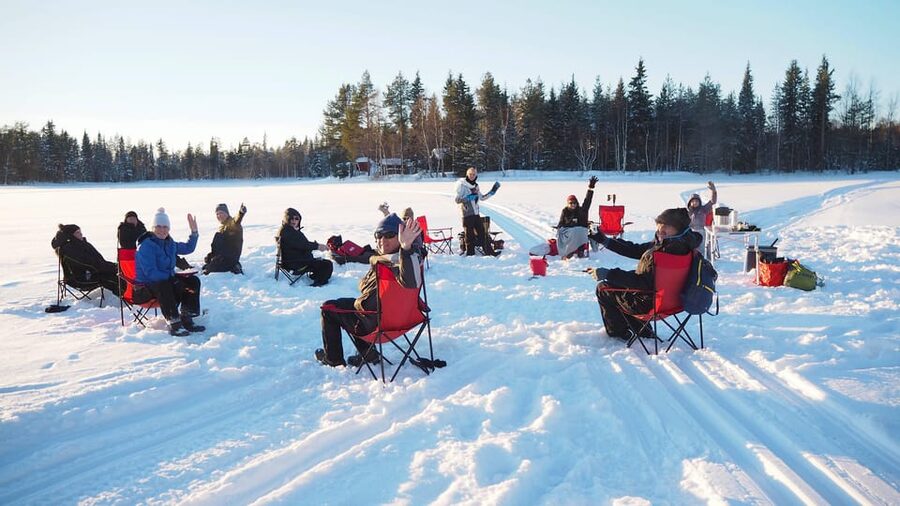 Ice fishing program in Lapland - Getting Started at Arctic City Hotel (Rovaniemi)