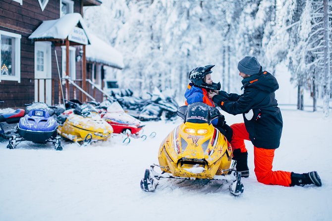 Lapland Family Snowmobile Safari from Rovaniemi - How Kids Ride Here: Sleds, Mini-Snowmobiles, and the 140cm Rule