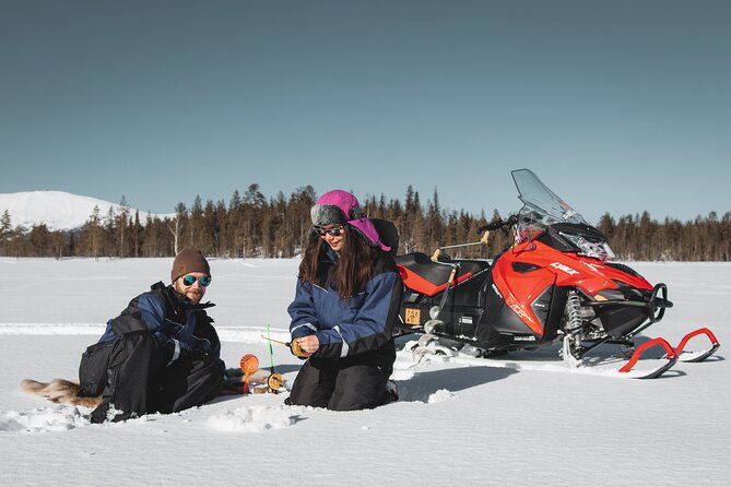 Lappish Lunch Break -Snowmobiling, ice fishing and tasty food - A 5-Hour Lapland Break That Packs in Real Winter Fun