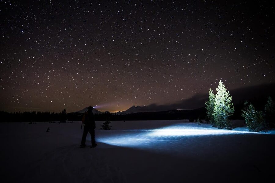 Night Snowshoeing Lapland Experience - Rovaniemi after dark: the real feeling of white-night snowshoeing