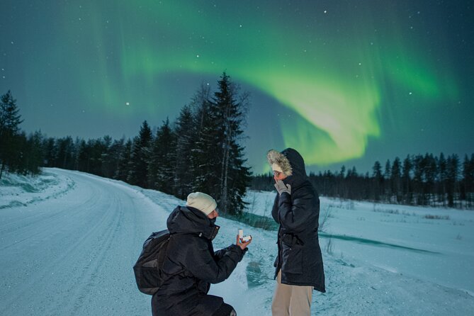 Northern Lights Hunting with a photographer (Only small groups) - Pickup, Winter Overalls, and the Small-Group Advantage
