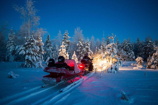 Northern Lights Sledge Ride - The snowmobile-sledge ride: what the experience feels like