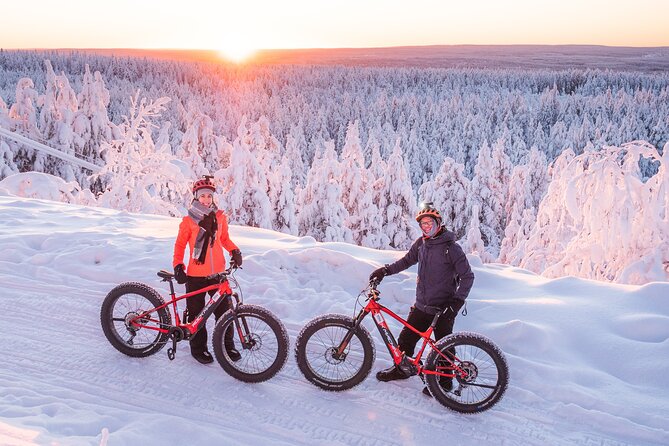 Private Electric Fat Bike Winter Tour in Rovaniemi - The ride back down: fun trails, city glow, and warm garage relief