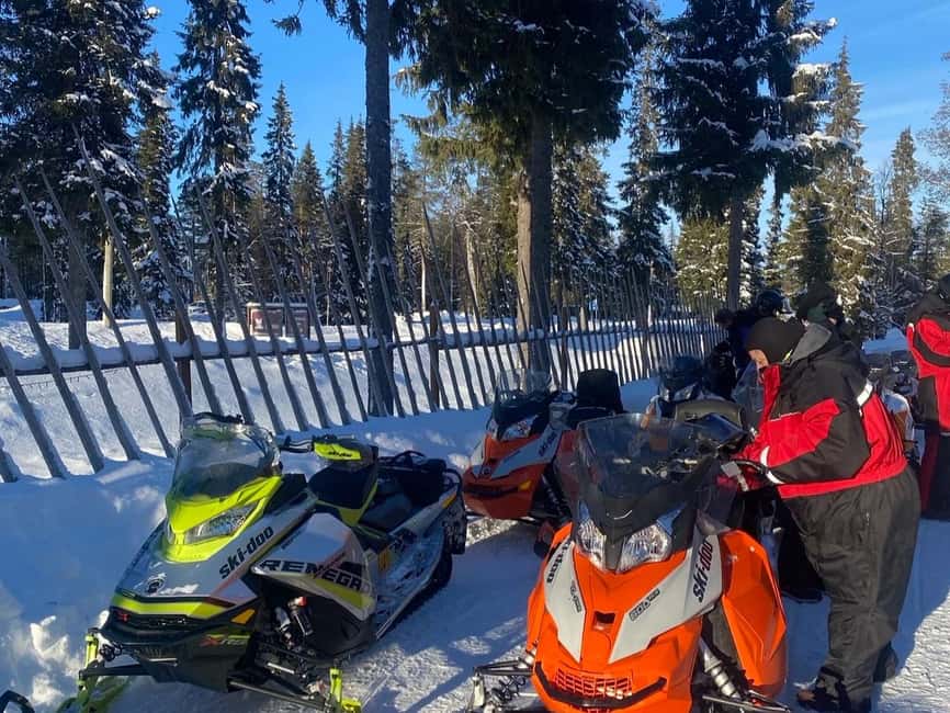 Pyhä: Forest Trails Snowmobile Safari - Lucky Ranch Saloon: the warm-up that makes the day feel finished
