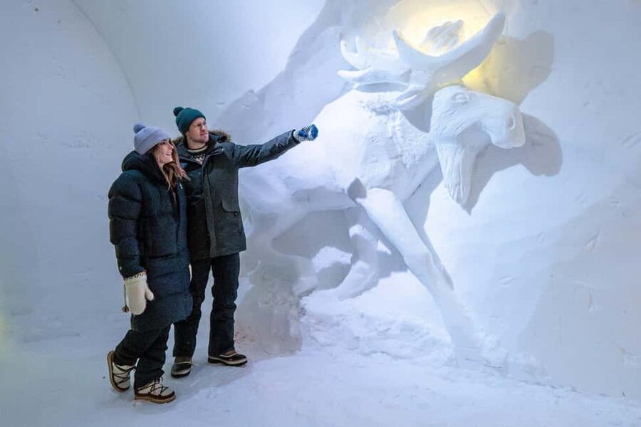 Rovaniemi: Arctic SnowHotel Tour - The Guided Walk: Ice Sculptures, Build Ideas, and How the Sauna Concept Fits