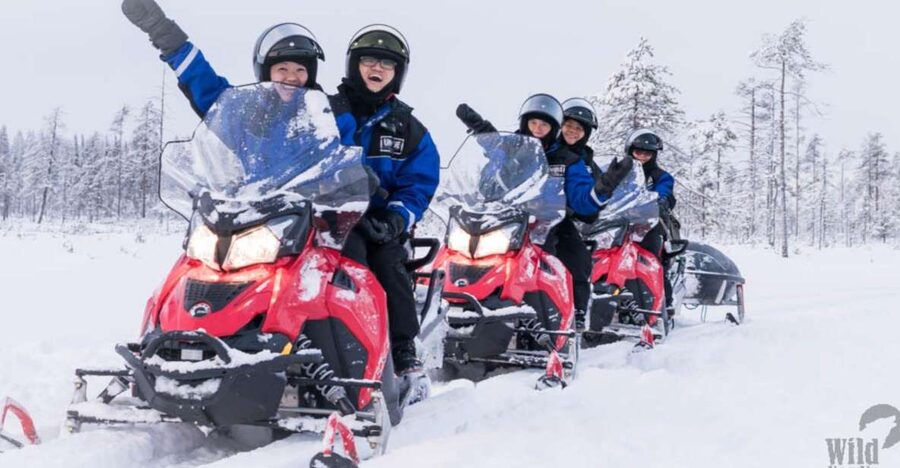 Rovaniemi: Easy Snowmobile Safari - The Arctic Circle ride: 30-40 minutes of forest, photos, and easy pace