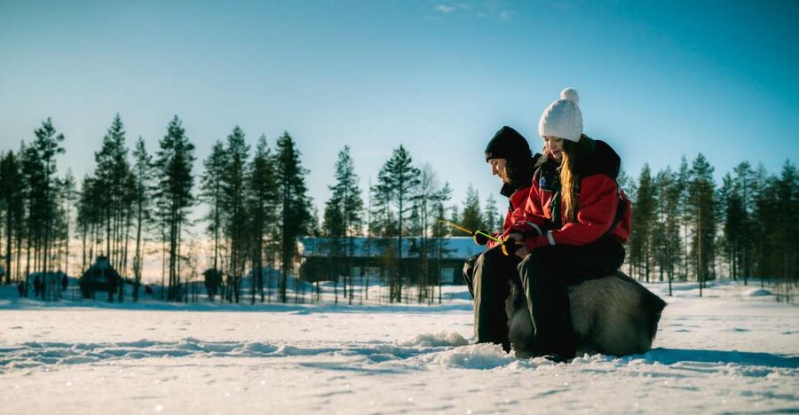Rovaniemi: Family Fun Day with Huskies and Reindeer - Reindeer Sled Ride: The Calm Contrast