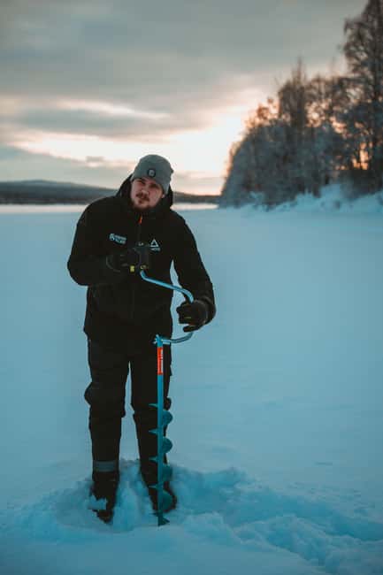 Rovaniemi: Ice Fishing The Finnish Way - On the Frozen Ounasjoki River: The Real 1.5-Hour Adventure