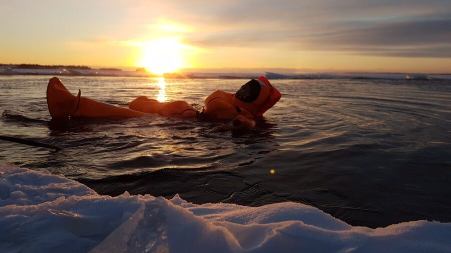 Rovaniemi: Icebreaker Cruise with Ice Floating and Transfer - The swim in a survival suit: the Arctic test that feels strangely manageable