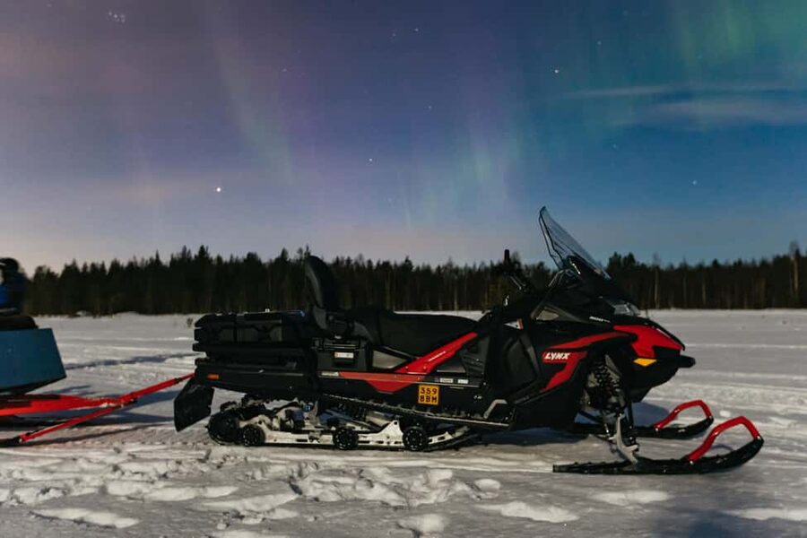 Rovaniemi: Northern Lights Family-Friendly Snowmobile Safari - Stop number two: the warm drinks, snacks, and that cozy “stillness”