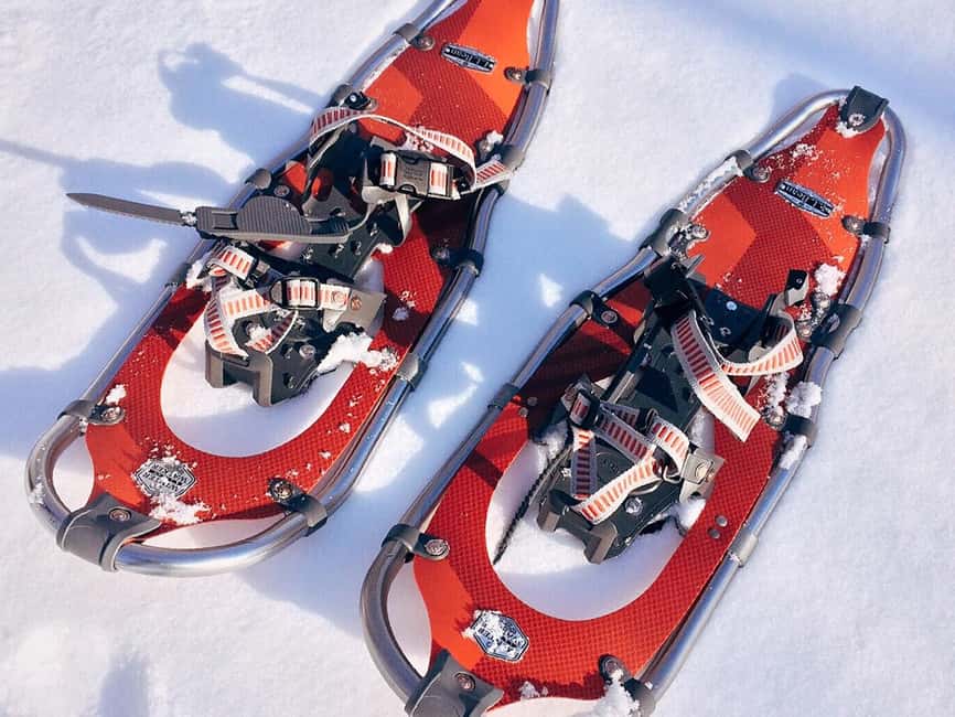 Rovaniemi: Snowshoeing, Ice Fishing and Salmon in Kota - Snowshoeing with the right tools for up to 1 meter of snow
