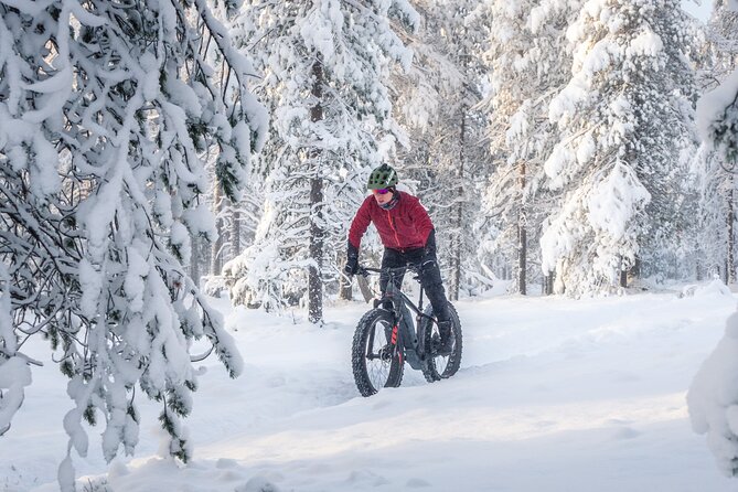 Scenic electric fat bike group ride in Rovaniemi - Tottorakka Lift Station: The Best Views, Plus the Steep Part