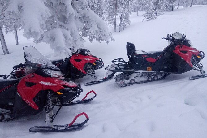 Snowmobile and Ice Fishing Excursion (private tour) - Arctic Circle snowmobiling close to Santa Claus Village