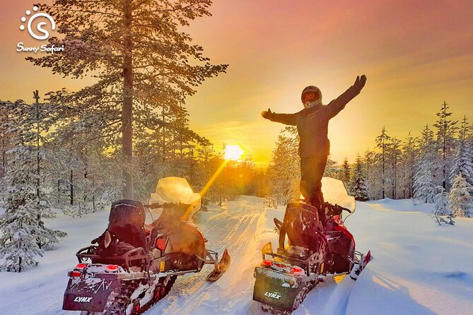 Snowmobile Whole Day Adventure - Small Group - First Gear Up at Sunny Safari in Rovaniemi